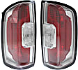 Driver and Passenger Side Halogen Tail Light, With bulb(s), OE Replacement, CAPA Certified
