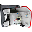 Driver Side, Inner And Outer Halogen Tail Light, With bulb(s), OE Replacement