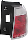 Driver and Passenger Side, Inner and Outer Halogen Tail Light, With bulb(s), OE Replacement
