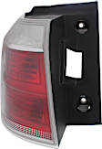 Driver and Passenger Side, Inner and Outer Halogen Tail Light, With bulb(s), OE Replacement