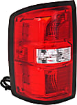 Driver and Passenger Side Halogen Tail Light, With bulb(s), OE Replacement,, CAPA Certified