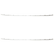 Rear, Driver and Passenger Side Bumper Trim, Chrome
