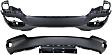 Front, Upper and Lower Upper - Primed, Lower - Textured Bumper Cover CAPA Certified