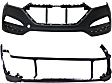 Front, Upper and Lower Upper - Primed, Lower - Textured Bumper Cover CAPA Certified