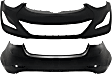 Front and Rear Primed Bumper Cover CAPA Certified