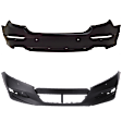 Front and Rear Primed Bumper Cover, CAPA Certified