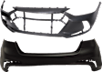Front and Rear Primed Bumper Cover CAPA Certified