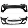 Front and Rear Primed Bumper Cover CAPA Certified
