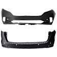 Front and Rear Primed Bumper Cover CAPA Certified