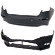 Front and Rear Primed Bumper Cover CAPA Certified