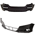 Front and Rear Primed Bumper Cover