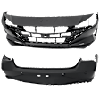 Front and Rear Primed Bumper Cover 2.0L, 4Cyl