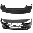 Front and Rear Primed Bumper Cover CAPA Certified