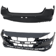 Front and Rear Primed Bumper Cover CAPA Certified