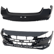 Front and Rear Primed Bumper Cover CAPA Certified
