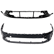 Front, Upper and Lower Primed Bumper Cover