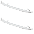 2017-2019 Honda CR-V - Front, Driver and Passenger Side Bumper Trim, Gray, CAPA Certified