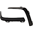 Front, Driver and Passenger Side Bumper Trims, Black