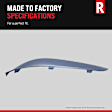 Front, Driver and Passenger Side, Outer Bumper Trims, Gray