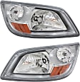 Driver and Passenger Side Halogen Headlight, Without bulb(s), OE Replacement