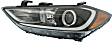 2018 Hyundai Elantra - Driver and Passenger Side Halogen Headlight, With bulb(s), For Korea Built Models, OE Replacement, CAPA Certified