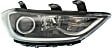 2018 Hyundai Elantra - Driver and Passenger Side Halogen Headlight, With bulb(s), For Korea Built Models, OE Replacement, CAPA Certified