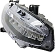 Driver and Passenger Side LED Headlights, with Bulbs, Coupe/Hatchback/Sedan