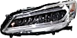 Driver and Passenger Side Headlights, with Bulbs, LED, Sedan, With Navigation Package, EX/Touring Models