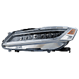 Driver and Passenger Side Headlights, with Bulbs, LED, Sedan, With Navigation Package, EX/Touring Models, CAPA Certified