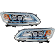 2014 Honda Accord - Driver and Passenger Side LED Headlight, With bulb(s), OE Replacement