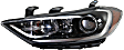 Driver and Passenger Side Headlights, with Bulbs, HID/Xenon, with HID Bulbs and ballast, Sedan