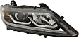 Driver and Passenger Side Headlights, with Bulbs, Halogen, LX-S Model, CAPA Certified