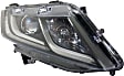 Driver and Passenger Side Headlights, with Bulbs, Halogen, For Models with Daytime Running Light