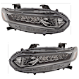 Driver and Passenger Side Halogen Headlight, With bulb(s), OE Replacement, CAPA Certified