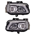 Driver and Passenger Side Halogen Headlight, With bulb(s), OE Replacement, CAPA Certified