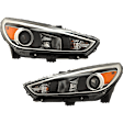 Driver and Passenger Side Halogen Headlight, With bulb(s), OE Replacement, CAPA Certified