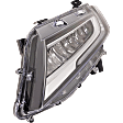 Driver and Passenger Side LED Headlight, With bulb(s), OE Replacement