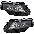 Driver and Passenger Side, Lower Headlights, with Bulbs, Halogen, USA Built Vehicle
