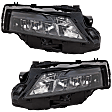 Driver and Passenger Side, Lower Headlights, with Bulbs, Halogen, USA Built Vehicle, CAPA Certified