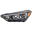 Driver and Passenger Side Headlights, with Bulbs, Halogen, For Models without LED Position Light