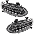 Driver and Passenger Side Headlights, with Bulbs, LED, Sedan, CAPA Certified