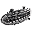 Driver and Passenger Side Headlights, with Bulbs, LED, Sedan, CAPA Certified