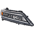 Driver and Passenger Side Headlights, with Bulbs, LED, Coupe, Except LX/Sport Models