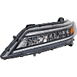 Driver and Passenger Side Headlights, with Bulbs, LED, Coupe, Except LX/Sport Models