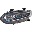 Driver and Passenger Side Headlights, with Bulbs, LED, For Models with LED Low Beam, CAPA Certified
