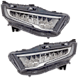 Driver and Passenger Side Headlights, with Bulbs, LED, CAPA Certified