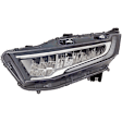 Driver and Passenger Side Headlights, with Bulbs, LED, CAPA Certified