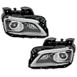 Driver and Passenger Side LED Headlight, With bulb(s), CAPA Certified