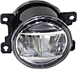 Front, Driver and Passenger Side Fog Lights, With Bulb(s), LED