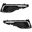 Fog Light Cover - Front, Driver and Passenger Side, Black